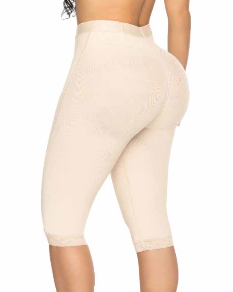 Pantalones moldeadores de elevación de cadera de malla transparente
