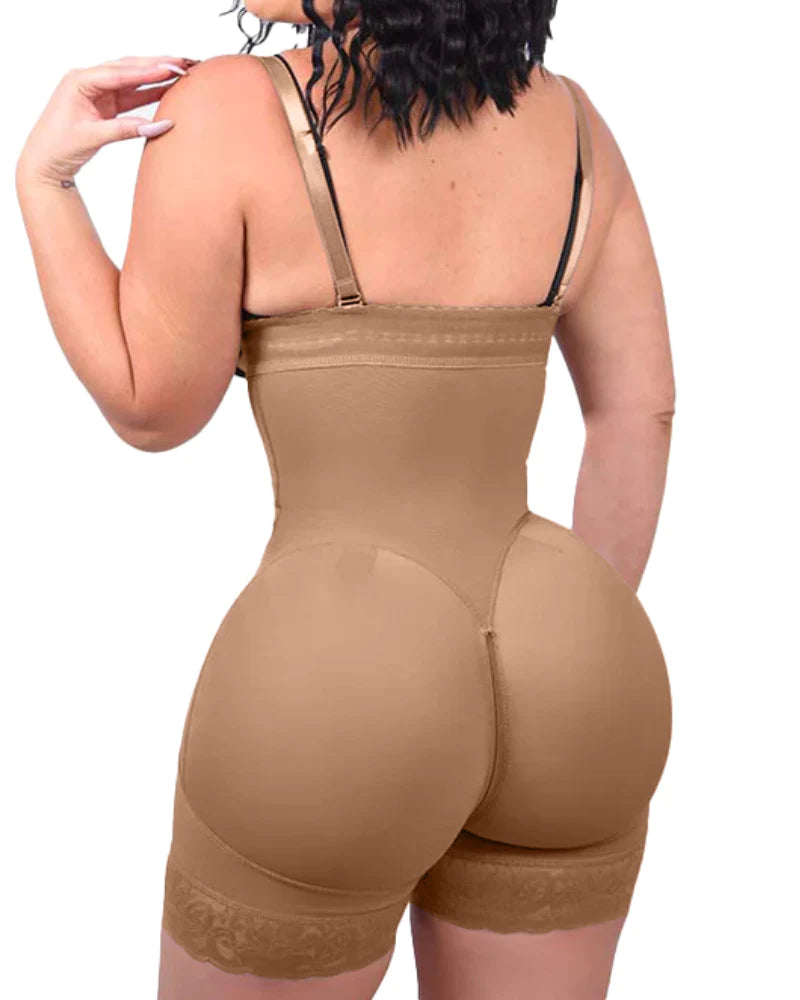 Shapshe® Tummy Control Body Shaper Butt Lifter Thigh Slimmer Faja Plus Shapewear with Zipper Crotch