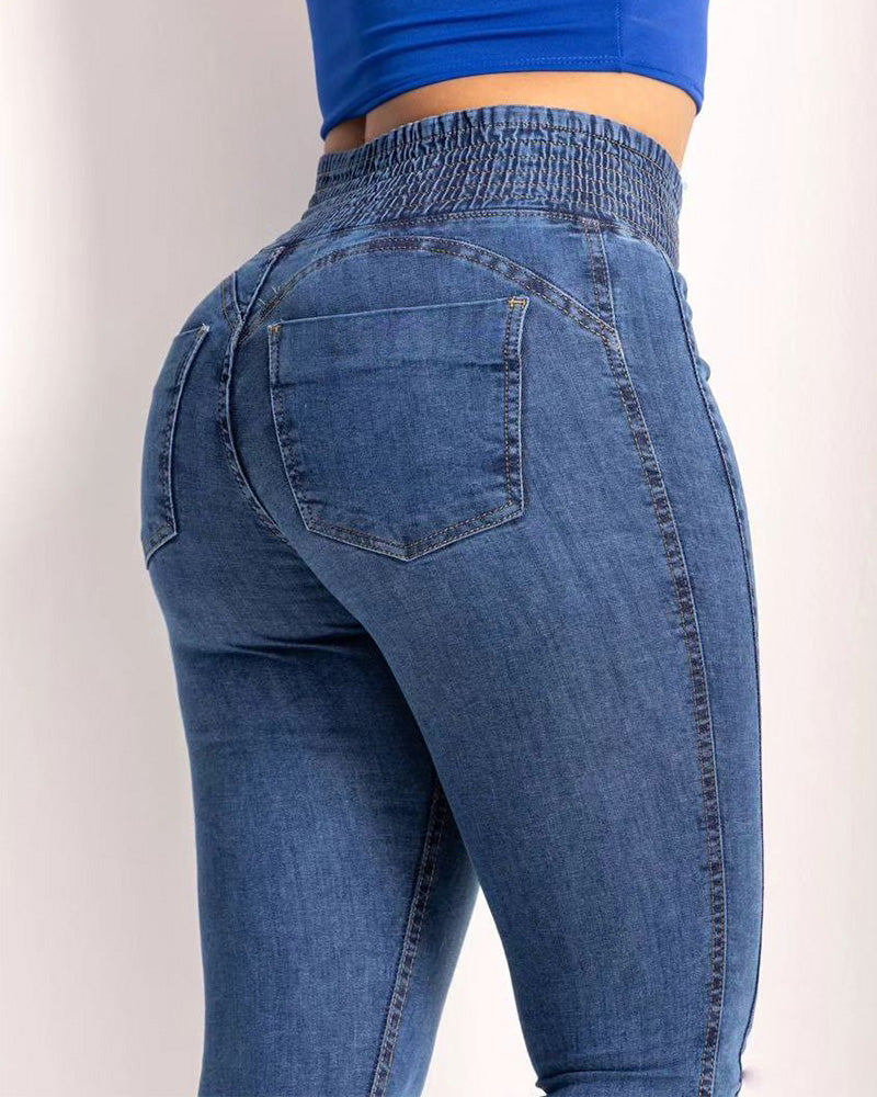 Shapshe® High-Waisted Tummy Control Butt Liftter Skinny Jeans