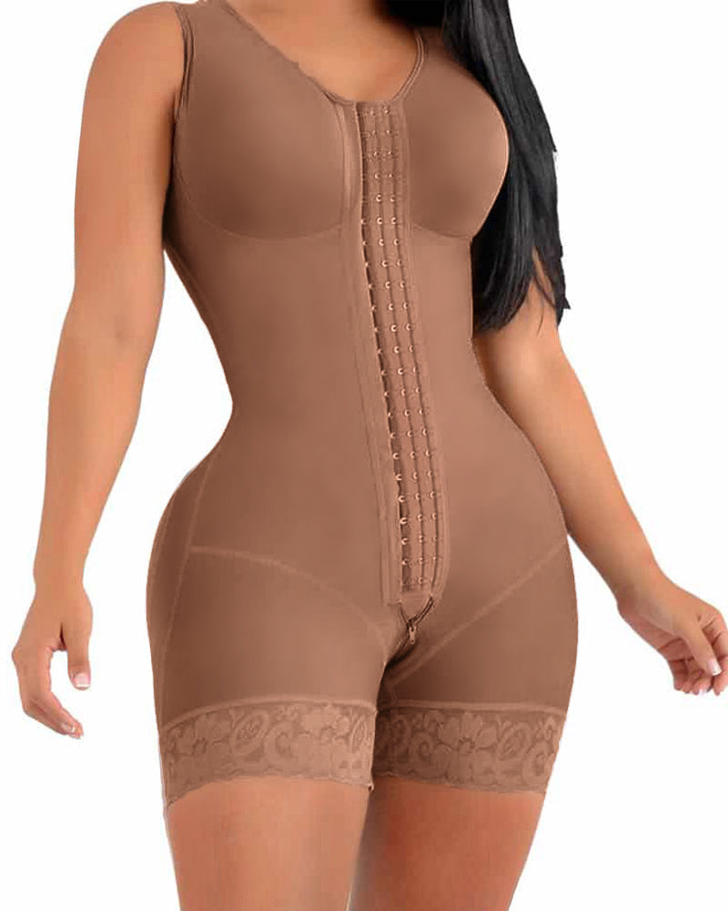 Shapshe® High Compression Short Girdle With Brooches Bust Girdle With Bust For Daily And Post-surgical Use