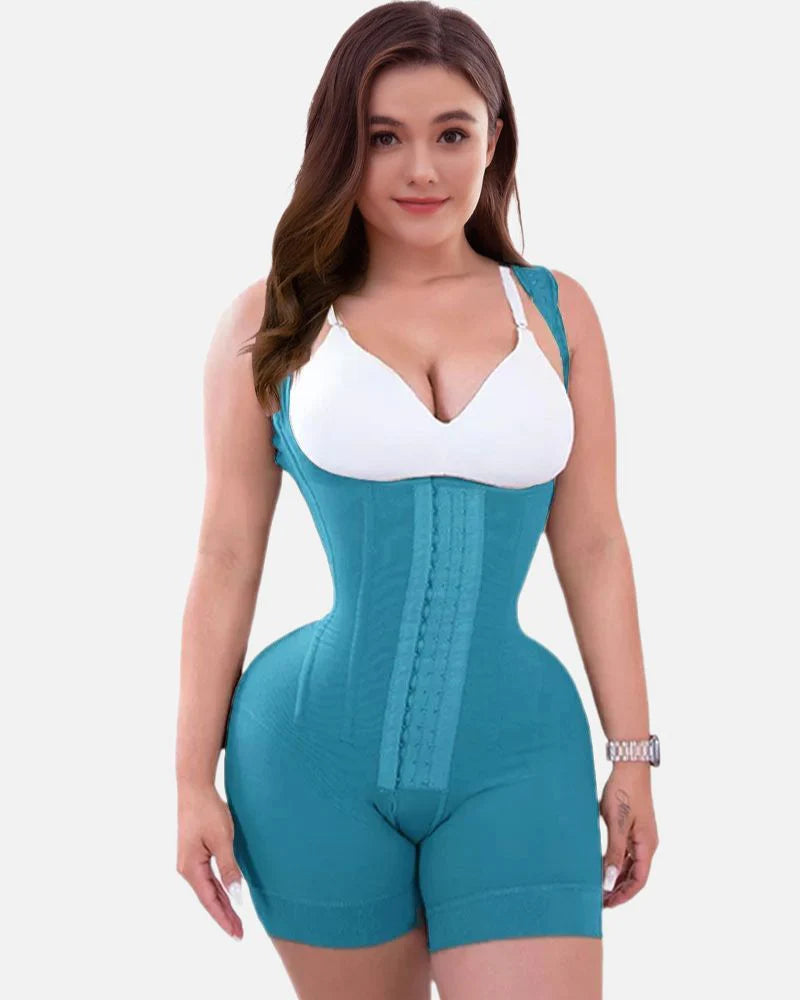 Shapshe® Firm Compression Tummy Control Shapewear Adjustable Bodysuit Hook and Eye Closure