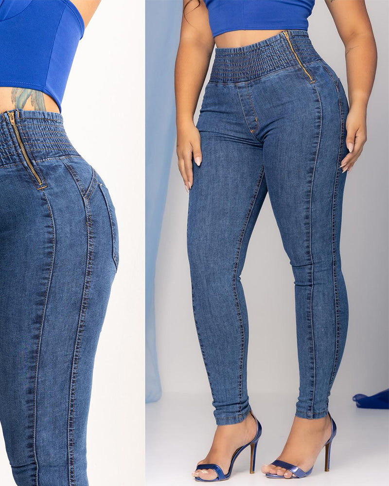 Shapshe® High-Waisted Tummy Control Butt Liftter Skinny Jeans