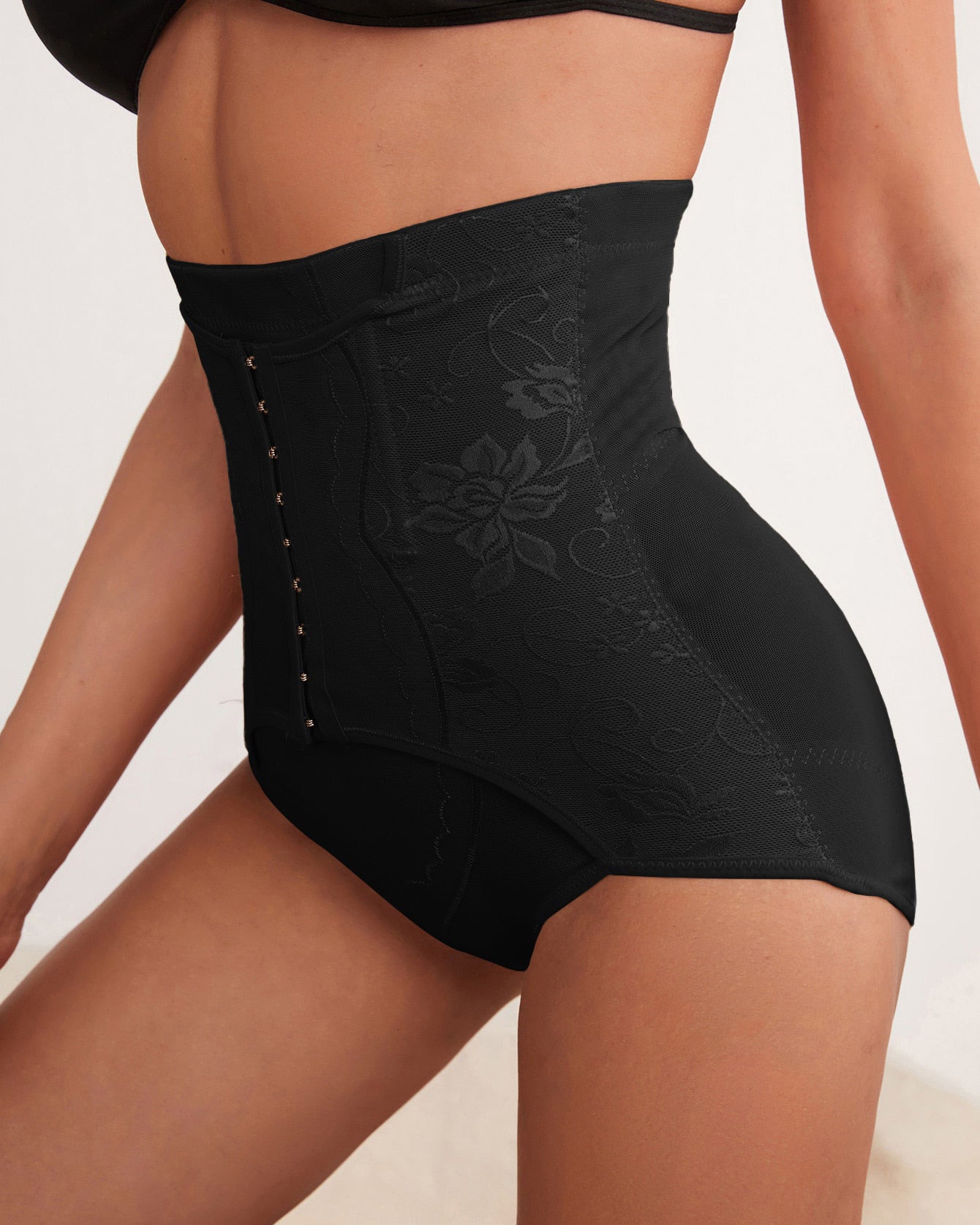 Hebilla frontal adelgazante ropa interior cuerpo Shapewear mujeres cintura alta Control de barriga levantador de glúteos bragas