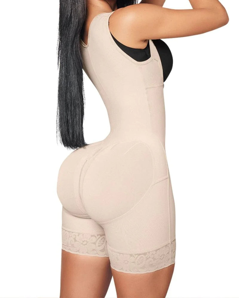 Shapshe® Open Bust Firm Compression Butt Lifter Tummy Control Faja Shapewear