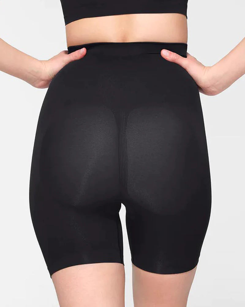 Pantalones cortos moldeadores con control de barriga adelgazante de cintura alta sin costuras