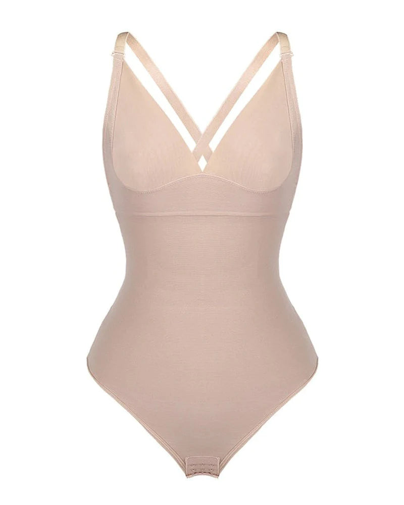 Body sin costuras con control de abdomen, tanga levantadora de glúteos, moldeador de cuerpo sin espalda