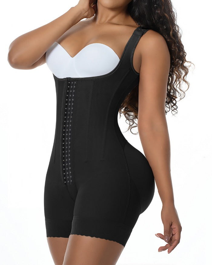 Shapshe® High Compression Open Bust Shapewear With Hook Shaper Slimming Bodysuit  Tummy Control Fajas