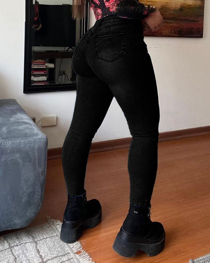 Shapshe® Denim High Waist Tummy Control Butt Lift Skinny Jeans