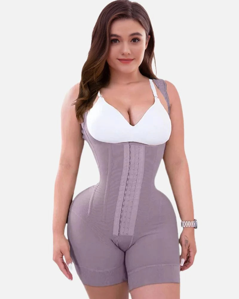 Shapshe® Firm Compression Tummy Control Shapewear Adjustable Bodysuit Hook and Eye Closure