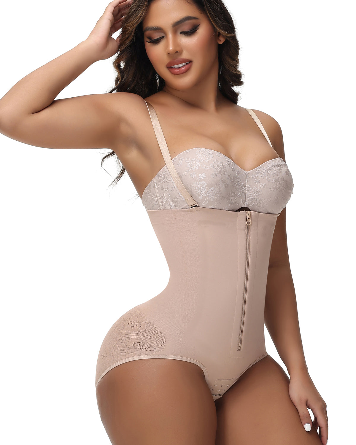 Shapshe® High Compression Butt Lift Zipper Shapewear Shorts Tummy Control Fajas Shorts
