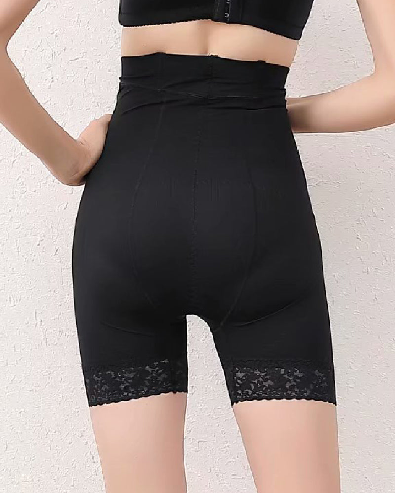 Pantalones cortos moldeadores cómodos con control de barriga y cintura alta sin costuras, pantalones cortos moldeadores más delgados para muslos