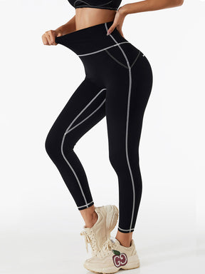 Women's casual high waist yoga pants hip lift fitness pants belly tight sports leggings