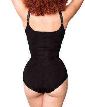 High Waist Ruched Shaping Swimsuits One Piece Tummy Control Swimwear