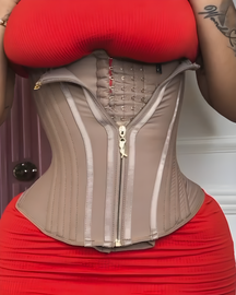 Double Compression Hourglass Waist Trainer Underbust Steel Boned Corset (Pre-Sale)