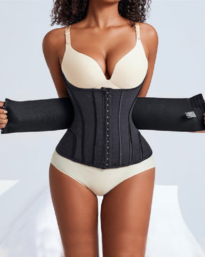 Women's Waist Trainer Tummy Control Mesh Breathable Sports Corset With Removable Belt