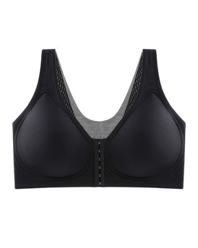 Smooth Front Buckle Large Size Bra Back Support Wireless Anti-sagging Underwear