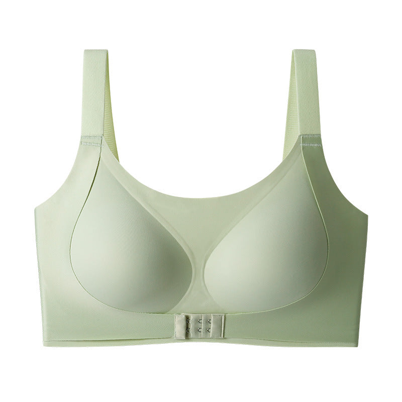 Seamless Wide straps Wireless Tube Top Front Closure Minimizer Bras