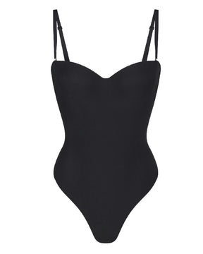 Seamless Built-In Cup Underwire Bodysuit Keyhole Back Thong Body Shaper(Pre-Sale)