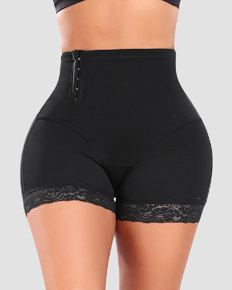 High Waist Side Hook Tummy Control Panty Girdle Waist Butt Lifter Shapewear Shorts