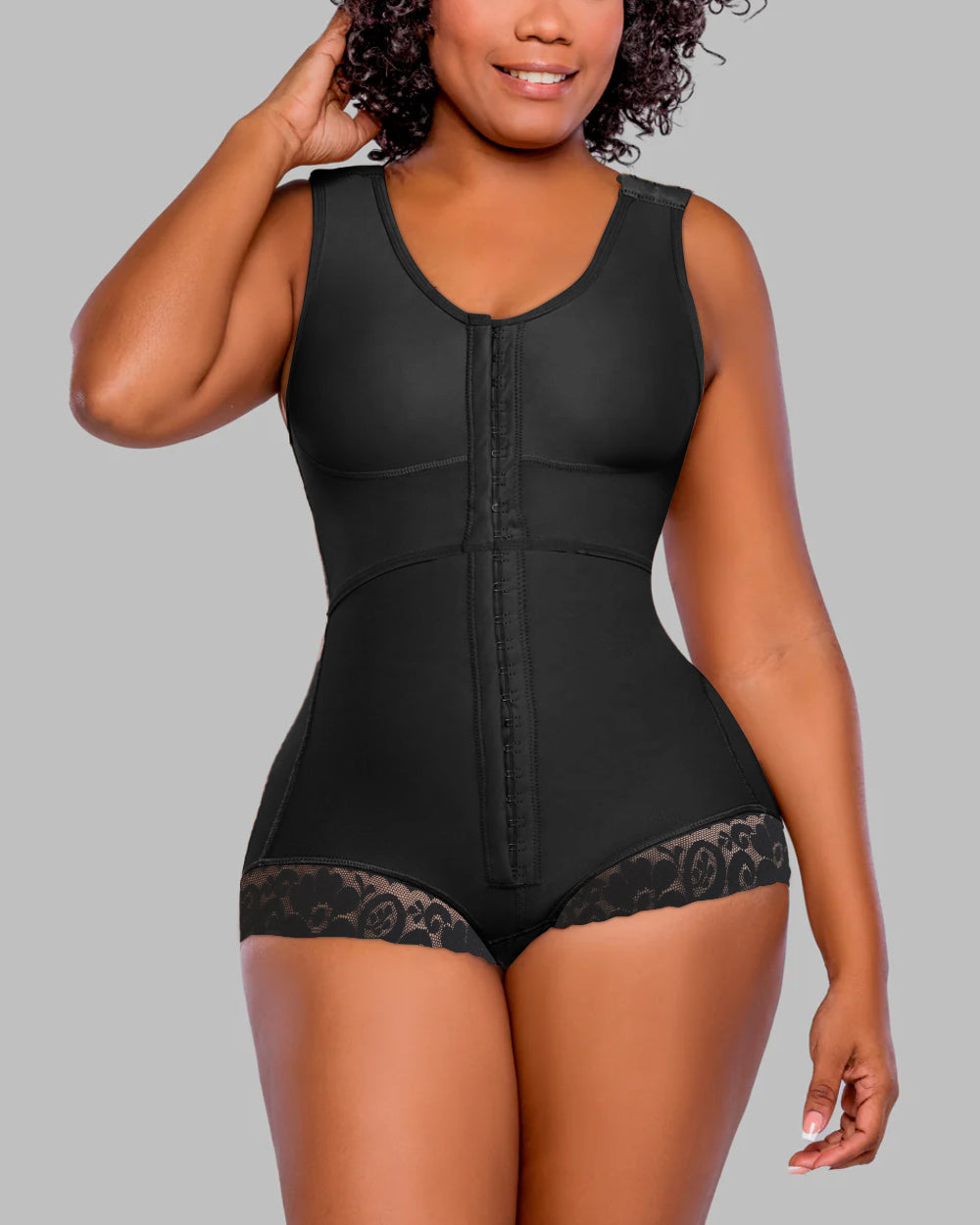 Butt Lifting Shapewear Bodysuit Hook and Eye Tummy Control Slimming Body Shaper