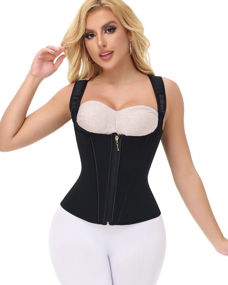 Shapshe® Fajas Colombianas Steel Boned Tummy Control Waist Trainer