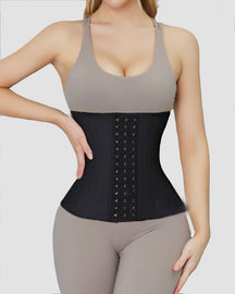 Women's Adjustable Latex Waist Trainer 25 Steel Boned Slimming Workout Latex Corset