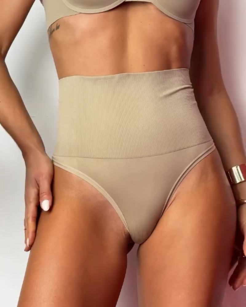 High Waist Seamless Shaping Thong Tummy Control Comfortable Panties