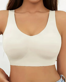 Women's Seamless Removable Padded Soft Wireless Sport Bra