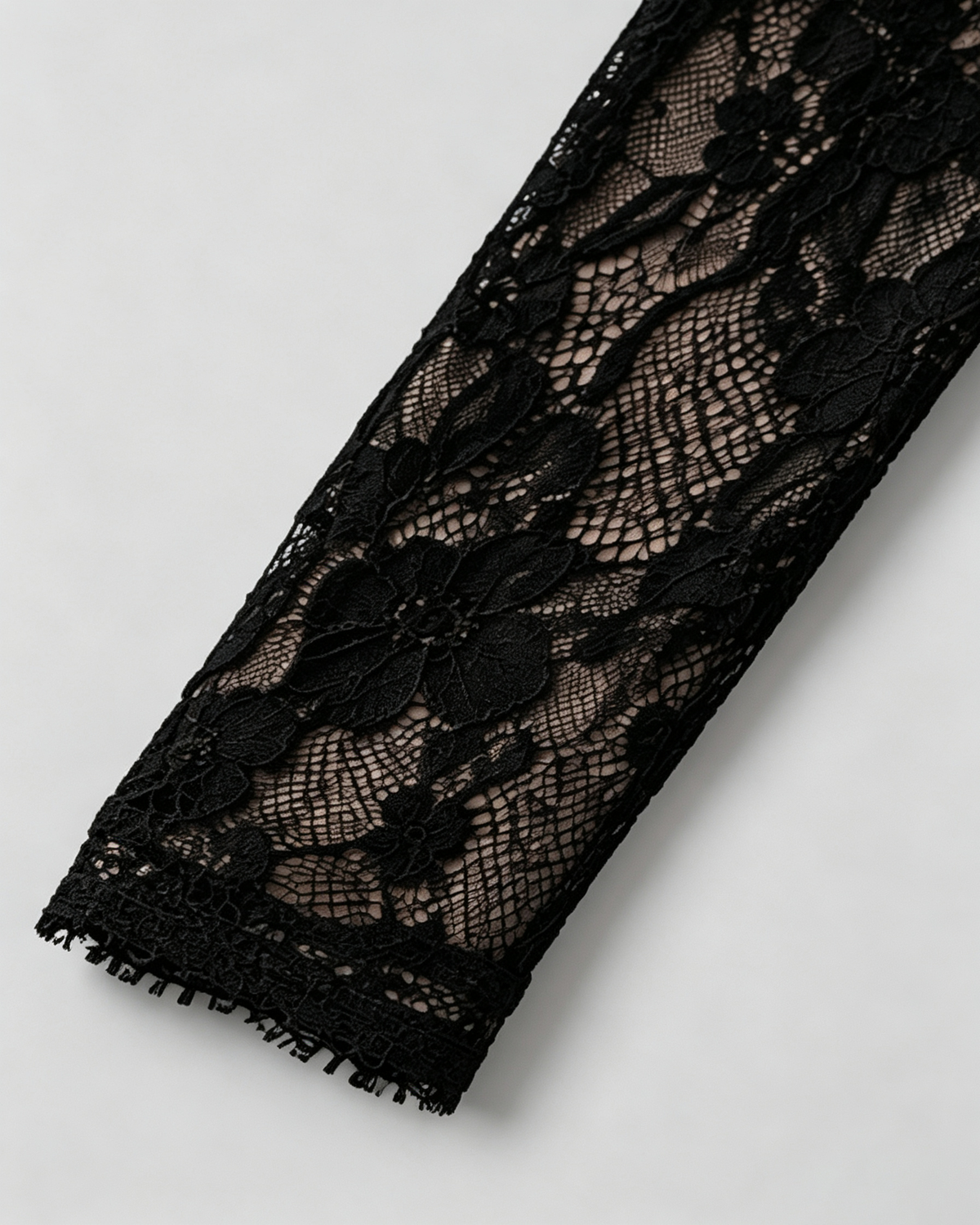 Square Neck Long Sleeve Lace Bodycon Maxi Dress