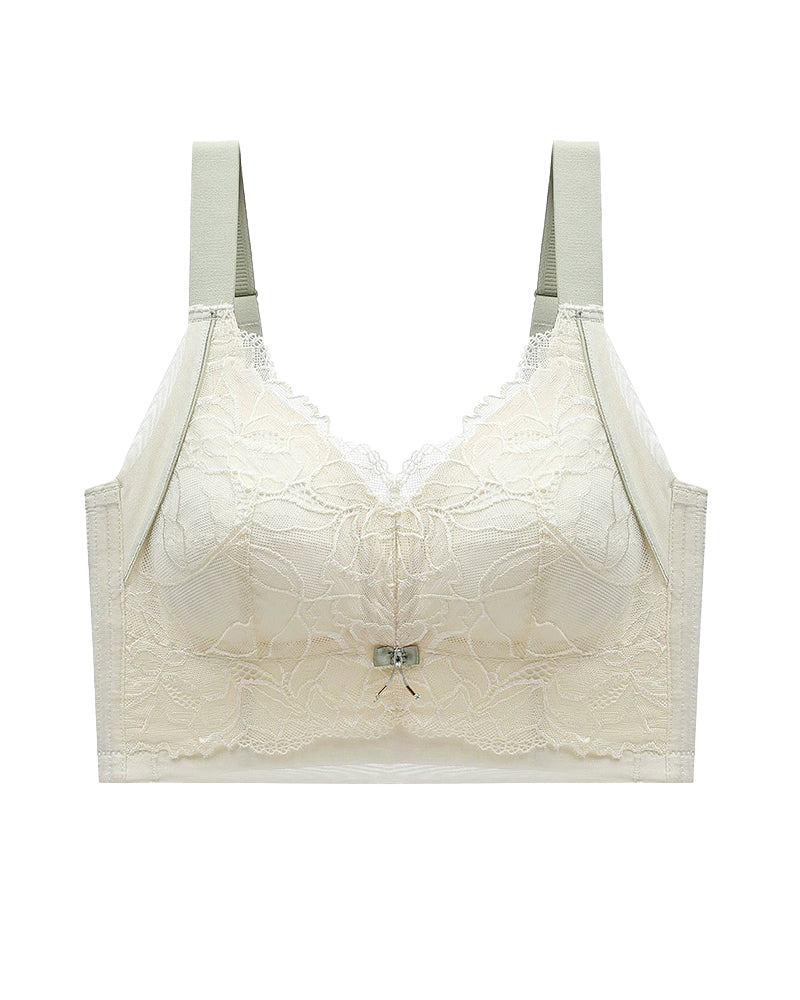 Sexy Lace Ultra Thin Breathable Push up Bra with 7 Breasted