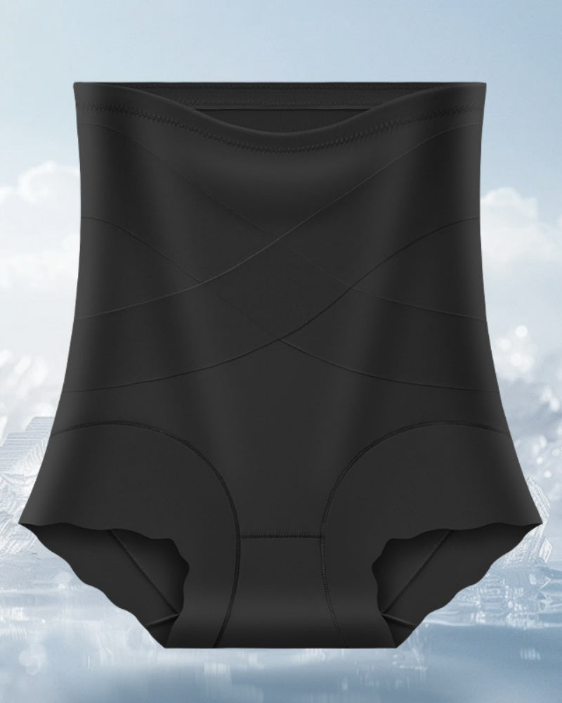 Ultra Thin Cross Waist Ice Silk Breathable Tummy Control Shaping Shorts