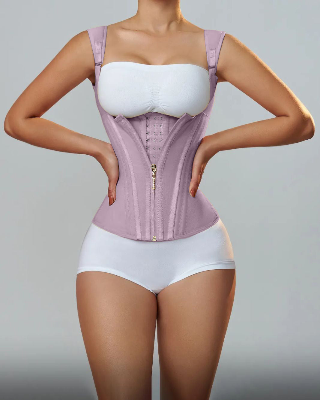 Waist Trainer for Women Body Shaper Corset Vest Tank Top with Steel Bones