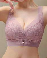 Push up Wireless lace Minimizer bra