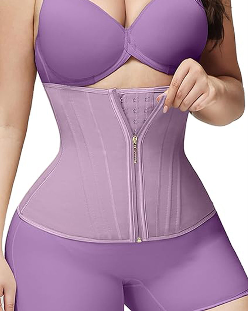 Zip & Breasted Body Shaper Tank Top Waist Trainer