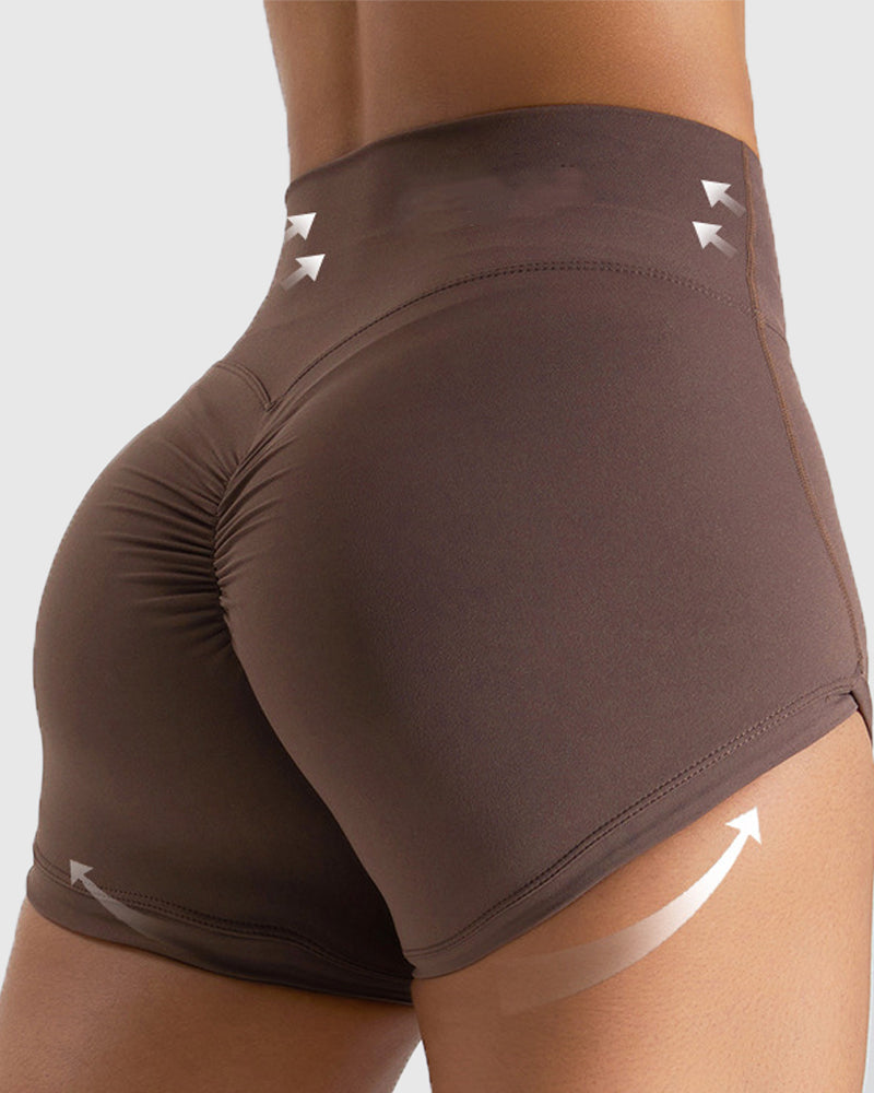 Seamless Hip-lifting Sports Yoga Shorts