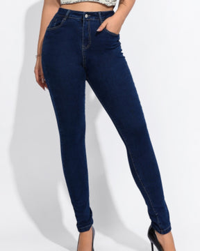 High Waist Slim Fit Skinny Jeans for Women with Elasticity