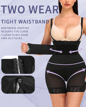 Fajas Colombianas Waist Trainer Flat Belly BBL Shapewear With Removable Tummy Wrap Belt