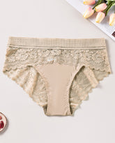 Women's Floral Lace Stitching Comfy Breathable Stretchy Briefs