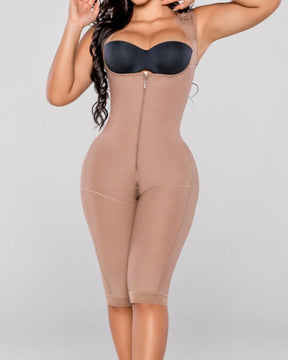 Fajas Shapewear Body Busto abierto Control de barriga ajustable Body Shaper con cremallera