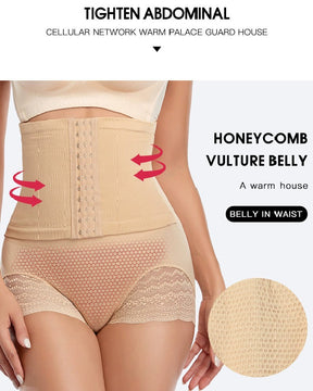 High Waist Firm Tummy Control Shapewear Panties Wrap Waist Belt Shaper Briefs