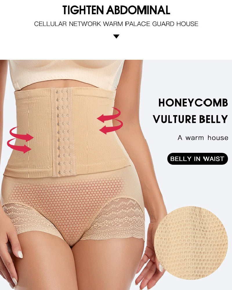 High Waist Firm Tummy Control Shapewear Panties Wrap Waist Belt Shaper Briefs