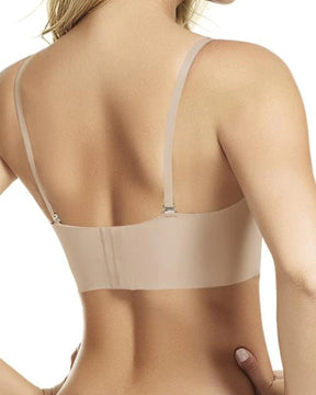 Women's Wide Base and Back Strapless Body Bra