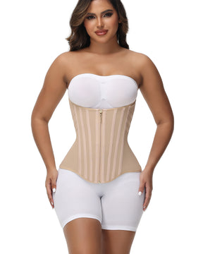 Curved Boned Waist Trainer For Women High Compression Tummy Control Tiny Waist Corset