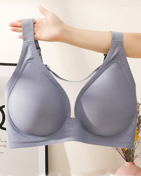 Seamless Full Coverage Mesh Anti-Sagging Bra Daily Comfort Wireless Shaper Bra