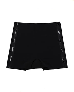 Letter Webbing Stitching Seamless Boxer Briefs Anti-Exposure Breathable Panties