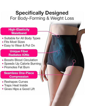 Slimming High Waist Tummy Control Butt Lifting Graphene Fiber Magic Shapewear Panties