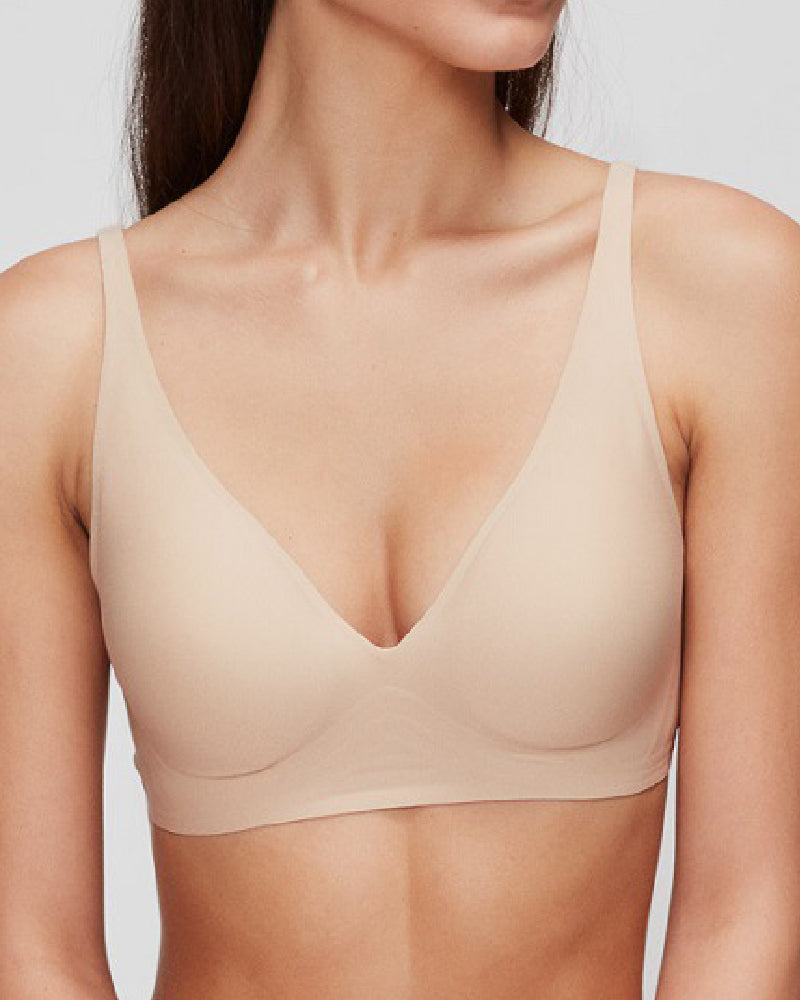 Sexy Seamless Deep V Soft Support Comfort Minimizer Bra