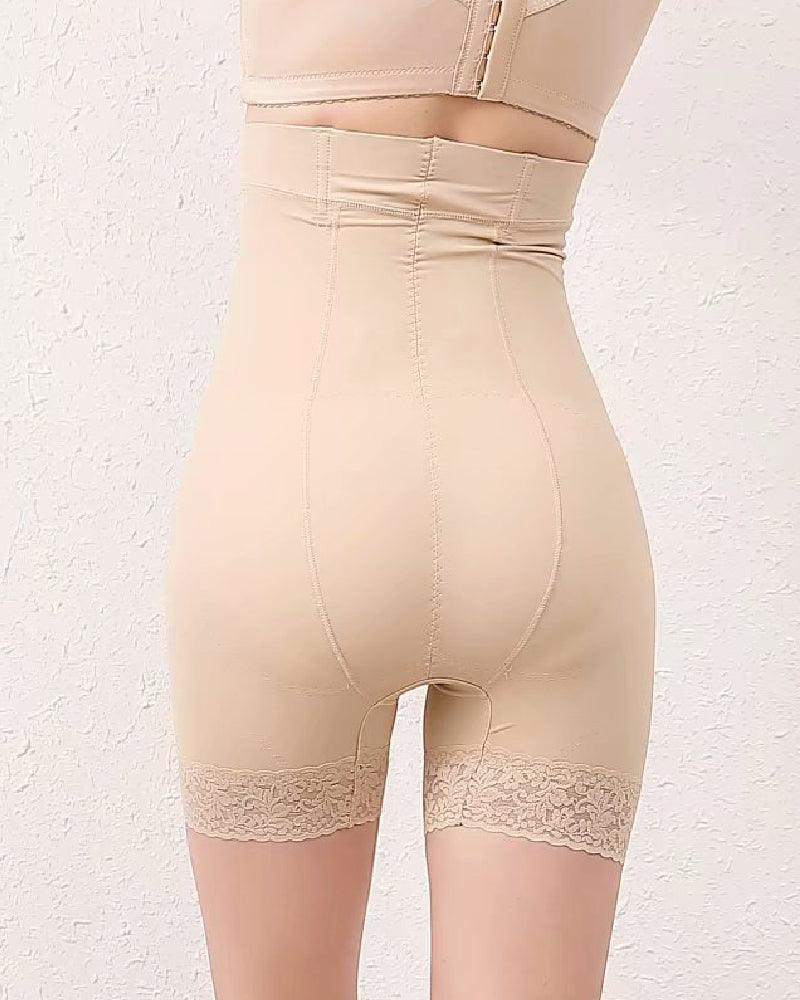 Pantalones cortos moldeadores cómodos con control de barriga y cintura alta sin costuras, pantalones cortos moldeadores más delgados para muslos