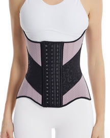 25 Steel Boned Hourglass Latex Corset Sport Postpartum Waist Trainer