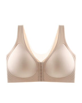 Smooth Front Buckle Large Size Bra Back Support Wireless Anti-sagging Underwear